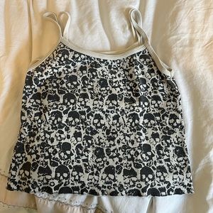 brandy melville skull tank